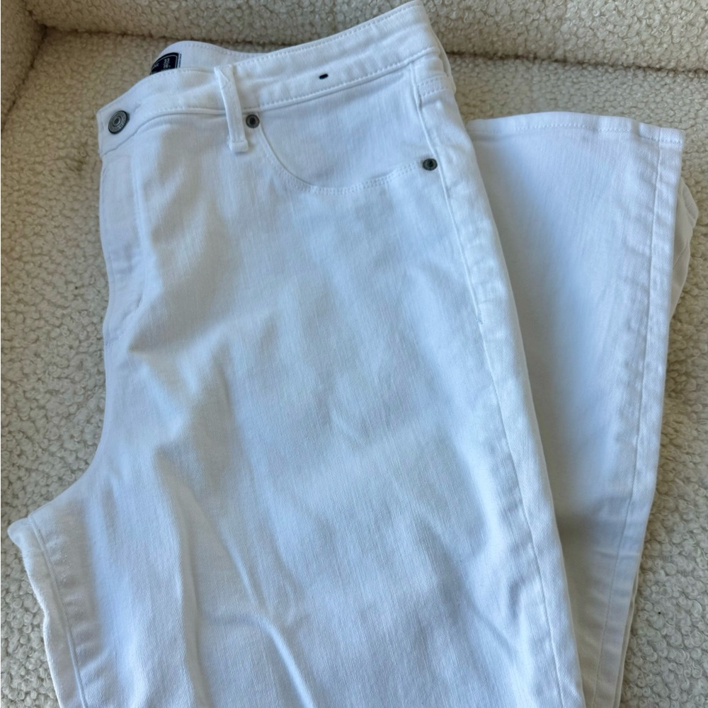 Abercrombie & Fitch White Curve Love High Rise Super Skinny Jeans Size 16